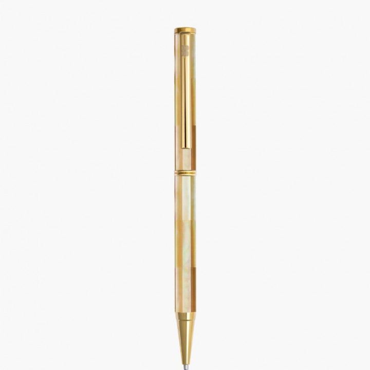 Yellow Pearl Signature Pen-Tatinium Gold plated-INSPIRED